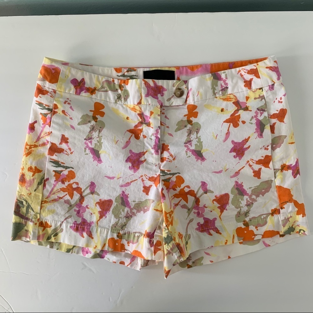 Cynthia Rowley Floral Chino Style Shorts